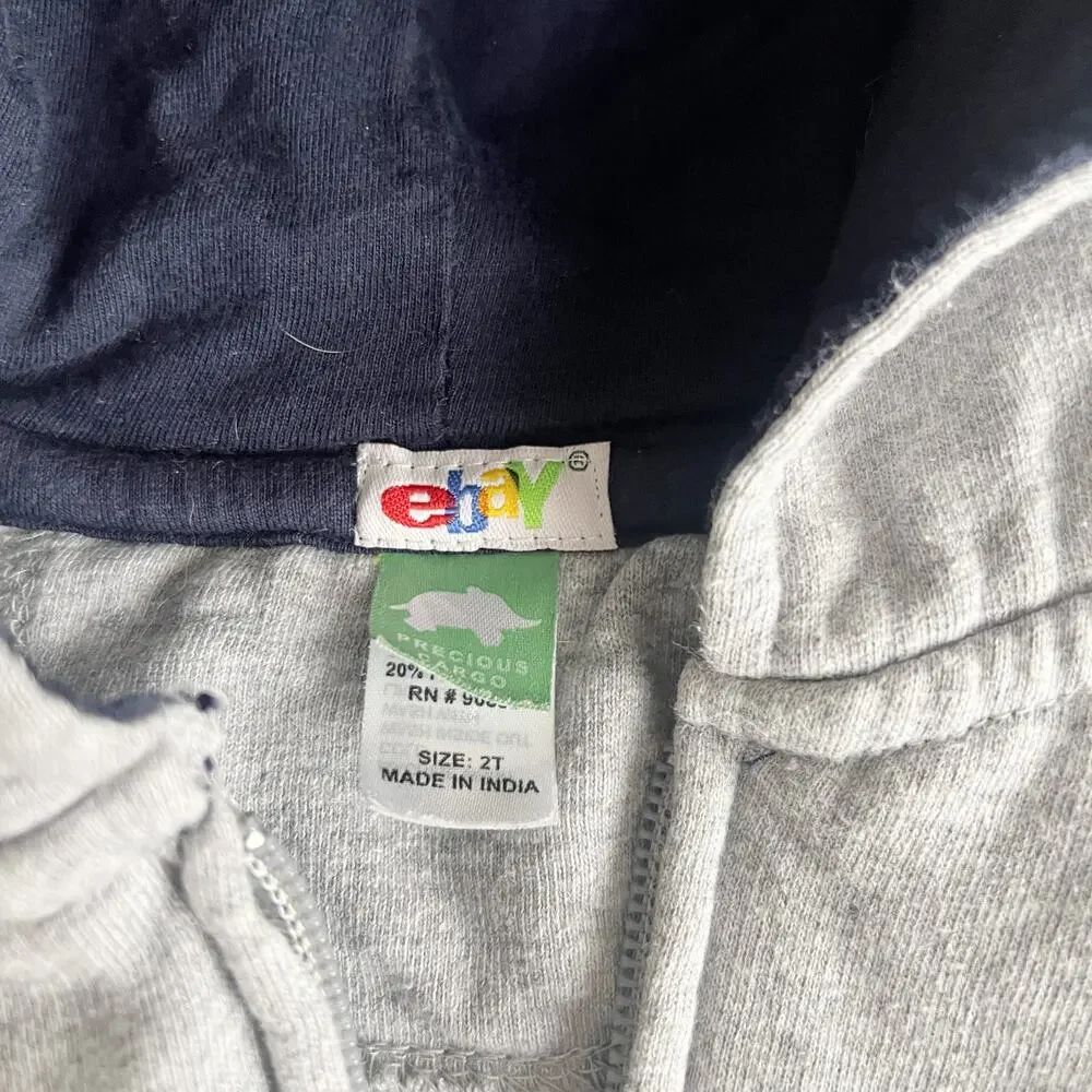 Precious Cargo Size 2T Embroidered Logo Gray Zip Up Hoodie Sweatshirt